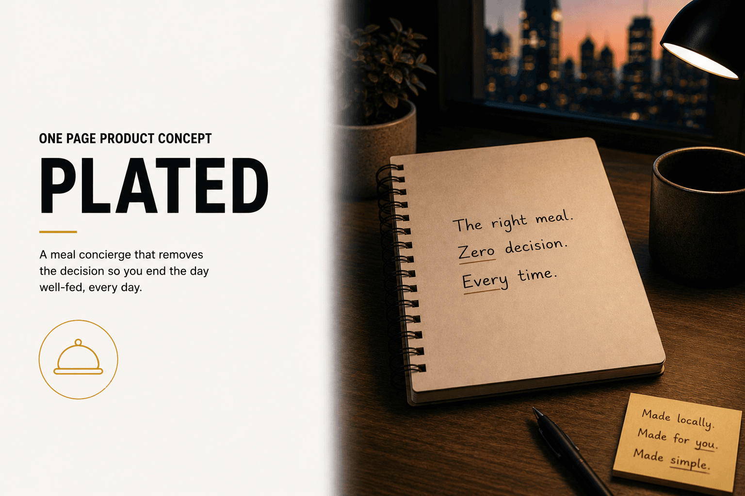 Project 11: Plated - One Page Product Concept