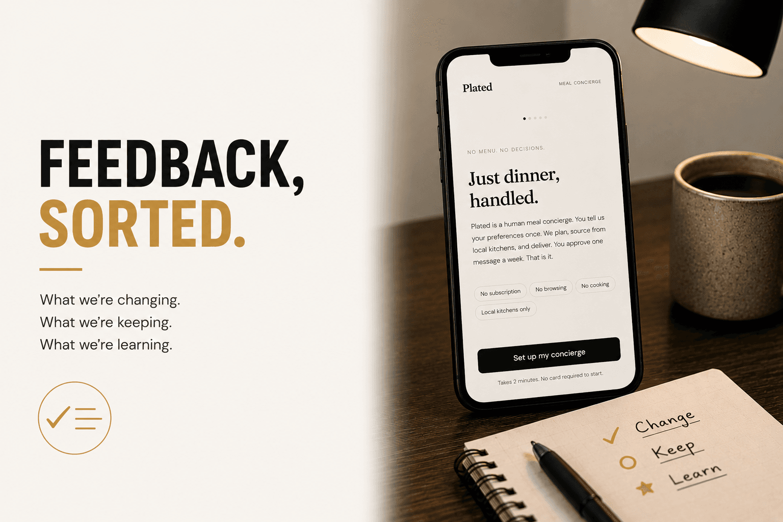 Project 16: Feedback, Sorted.